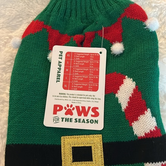Christmas Dog Sweater XS/SM - Picture 3 of 3